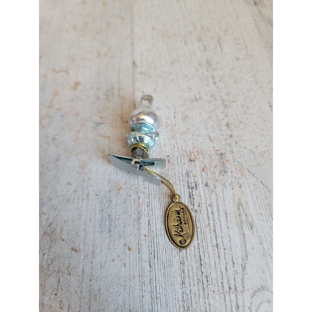 Katherines collection Silver lake clip-on vintage ornament Xmas genie lamp